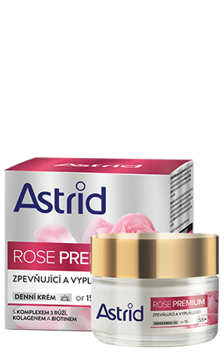 Obrázek z Astrid Rose Premium 55+ zpevňující a vyplňující denní krém OF15 50 ml 