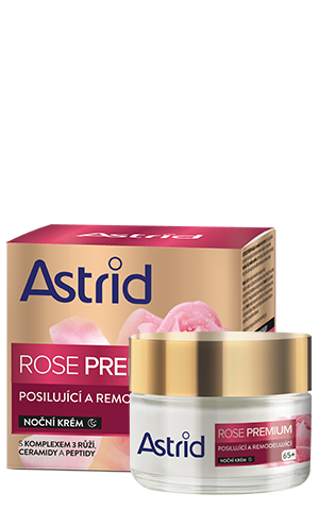 Obrázek z Astrid Rose Premium 65+ posilující a remodelující noční krém 50 ml 