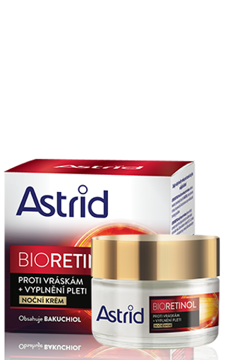 Obrázek z Astrid Bioretinol noční krém proti vráskám + vyplnění pleti 50 ml 