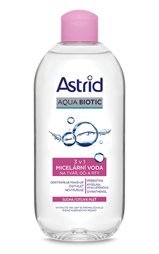 Obrázek z Astrid AQUA BIOTIC Micelární voda 3v1 S/C 400 ml 