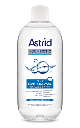 Obrázek z Astrid AQUA BIOTIC Micelární voda 3v1 N/S 400 ml 