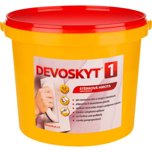 Obrázek z Devoskyt hrubost 1 stěrková hmota do interiéru 5 kg 