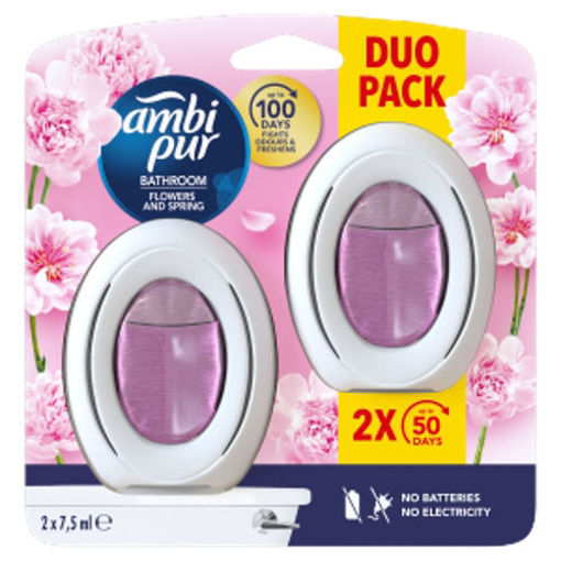 Obrázek z Ambi Pur Bathroom Flowers&Spring  DUOPACK 2 x 7,5 ml 