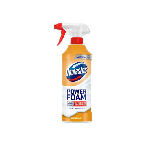 Obrázek z Domestos pěnový čistič toalet a koupelen Power Foam Arctic Citrus 435 ml 