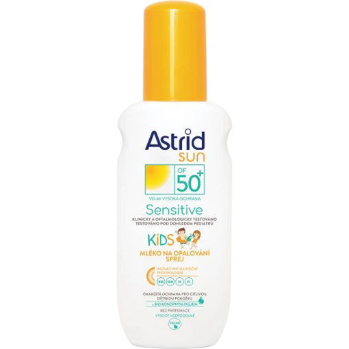 Obrázek z Astrid Sun OF 50+ Sensitive Dětské mléko sprej 150 ml 