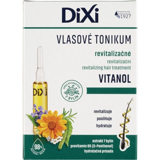 Obrázek z Dixi Vitanol revitalizační vlasové tonikum F 7 ampulí 