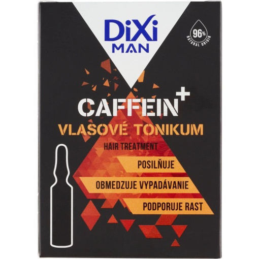 Obrázek z Dixi Man Caffein+ vlasové tonikum pro muže 7 ampulí 