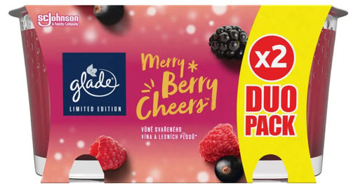 Obrázek z Glade svíčka Merry Berry Cheers duopack 2 x 129 g 