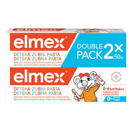Obrázek z Elmex dětská zubní pasta 0-6 let 2x50 ml duopack 