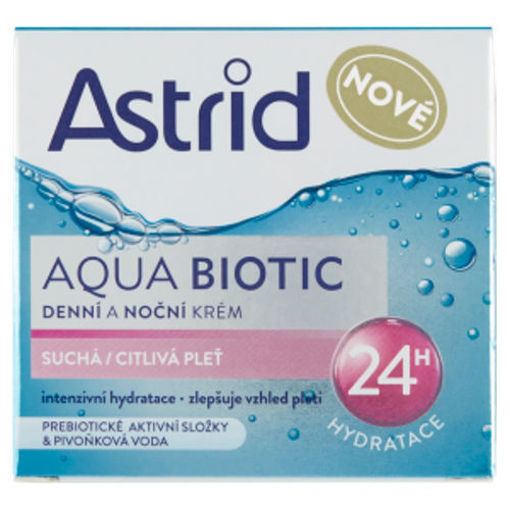 Obrázek z Astrid Aqua Biotic denní a noční krém suchá a citlivá pleť 50 ml 