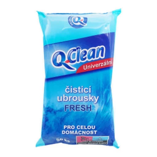 Obrázek z Q-Clean Univerzální vlhčené ubrousky fresh 50 ks 