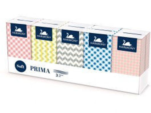 Obrázek z Harmony prima papírové kapesníčky 3-vrstvé 10 x 10 ks 