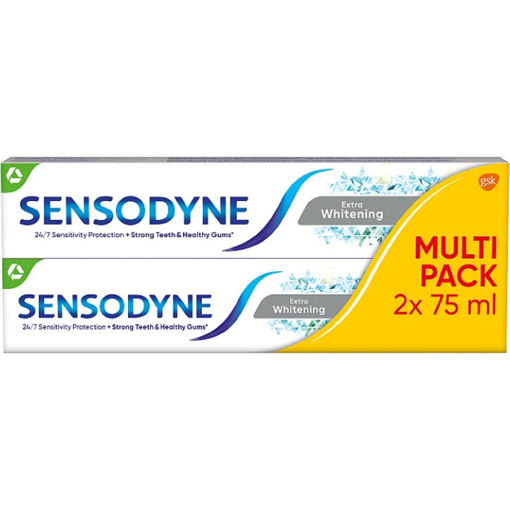 Obrázek z Sensodyne Extra Whitening zubní pasta 2 x 75 ml 