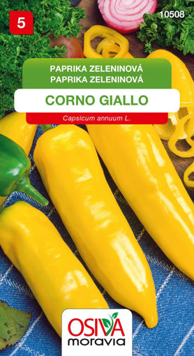 Obrázek z Paprika zeleninová sladká  Corno Giallo Seva Moravia 0,5 g 