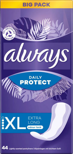 Obrázek z Always Dailies Long Plus Extra Protect Intimky 44 ks 