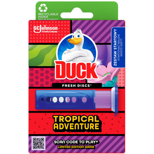 Obrázek z Duck Fresh Discs Tropical Adventure WC čistič 36 ml 