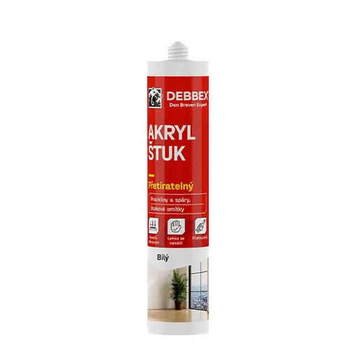 Obrázek z Den Braven Akryl štuk Bílá 280 ml 