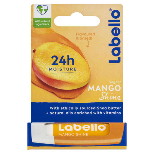 Obrázek z Labello Mango Shine pečující balzám na rty 4,8g 