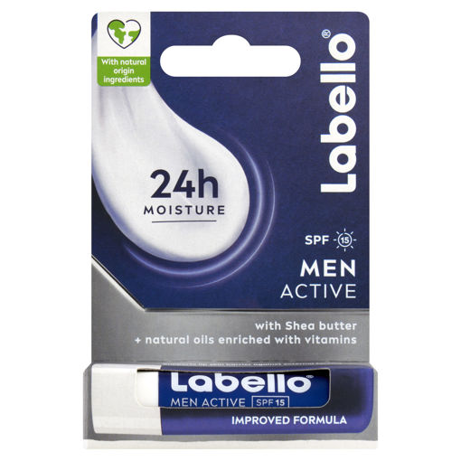 Obrázek z Labello Men Active balzám na rty pro muže OF 15 4.8g 
