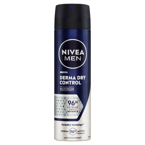 Obrázek z Nivea Men Derma Dry Control sprej antiperspirant 150ml 