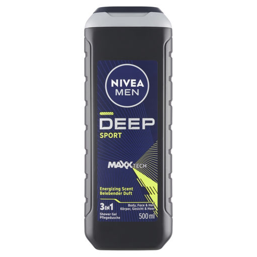 Obrázek z Nivea Men Deep Sport 3 v 1 Sprchový gel 500ml 