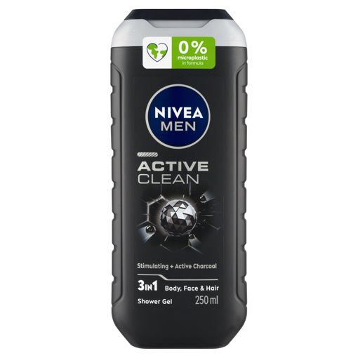 Obrázek z Nivea Men Active Clean 3 v 1 Sprchový gel 250ml 