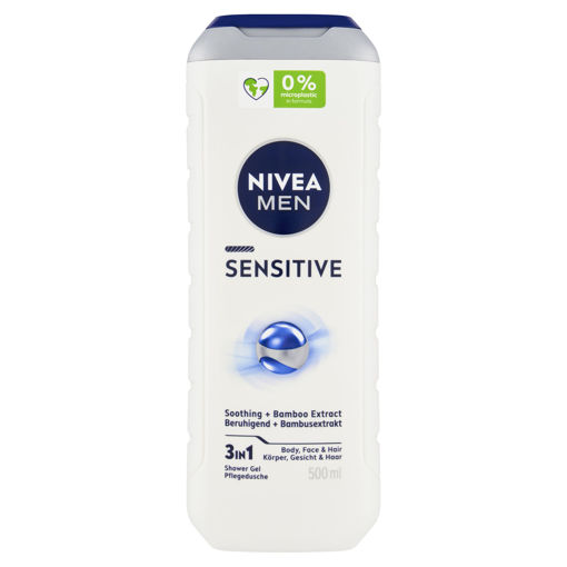 Obrázek z Nivea Men Sensitive 3 v 1 Sprchový gel 500ml 