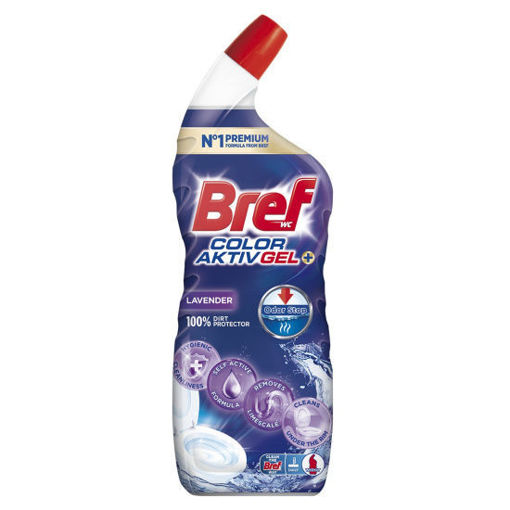 Obrázek z Bref WC gel Excellence Gel Color Aktiv+ Lavender  700 ml 